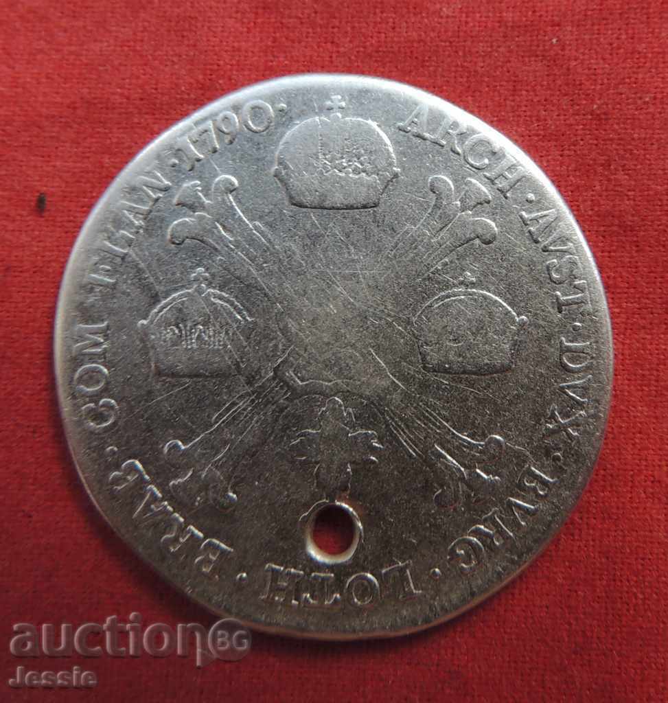 1/4 kronenthaler 1790 A Austrian Netherlands Franz Joseph II