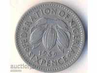 Nigeria 6 pence 1959