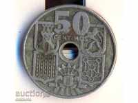 Spain 50 centimes 1949