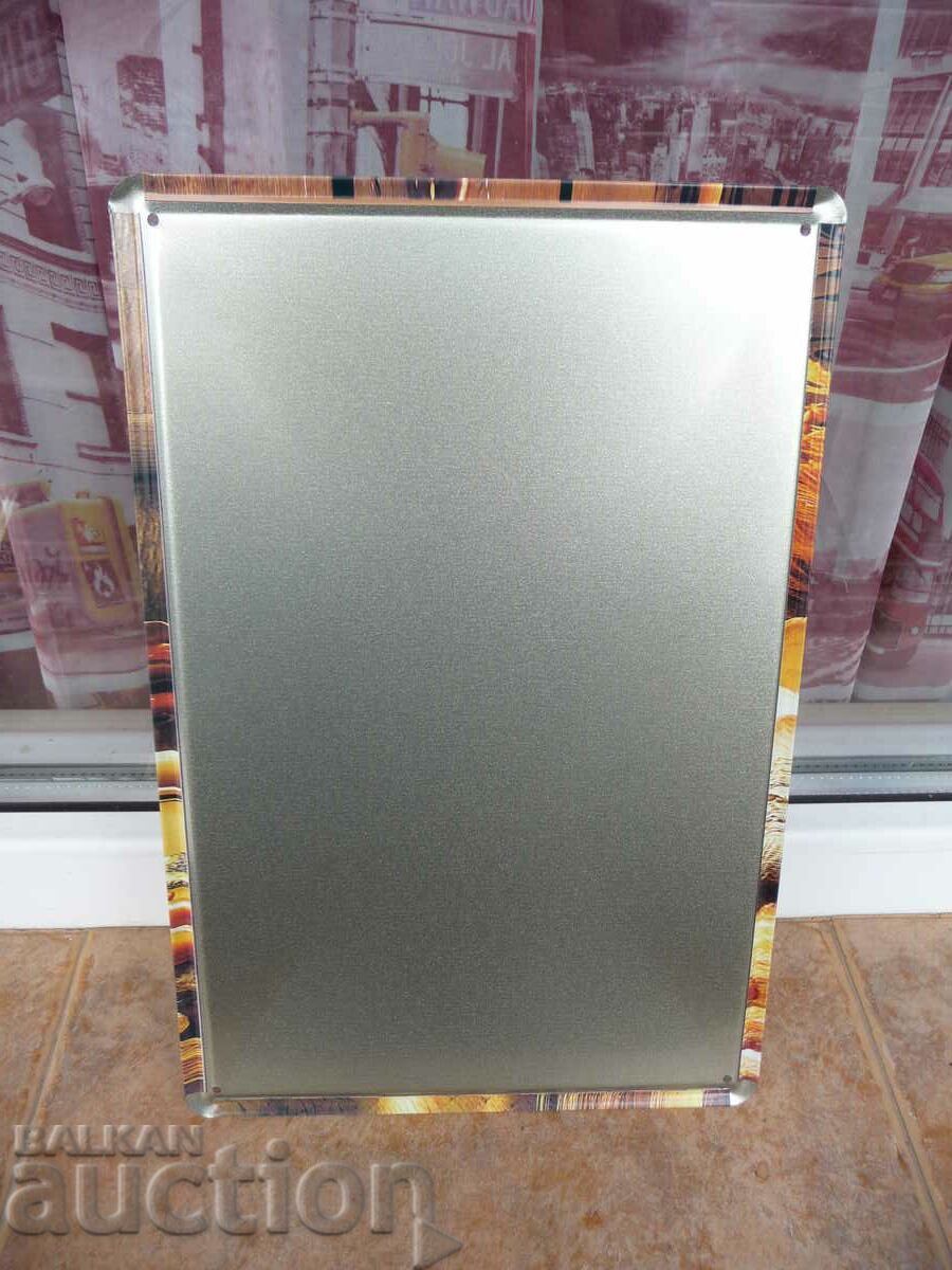 Доставка на Метална табела храна хляб козунак франзели кифли кантар везн Доставка на Метална табела храна хляб козунак франзели кифли кантар везн