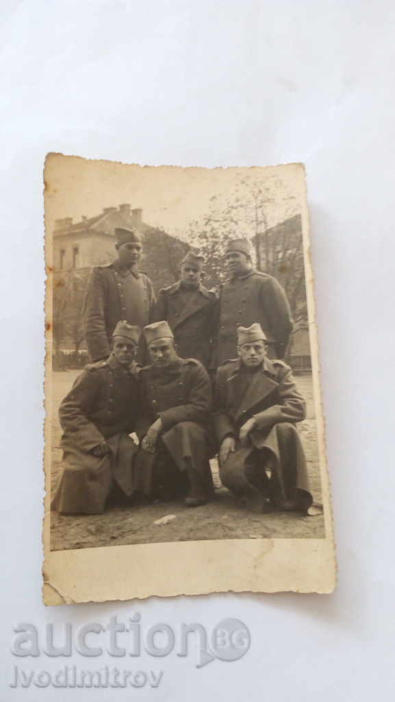 Postcard Serbian soldiers