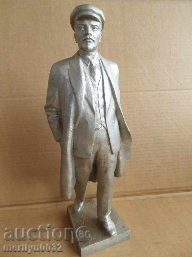 Statuette Author figure Lenin figure plastic sculpture