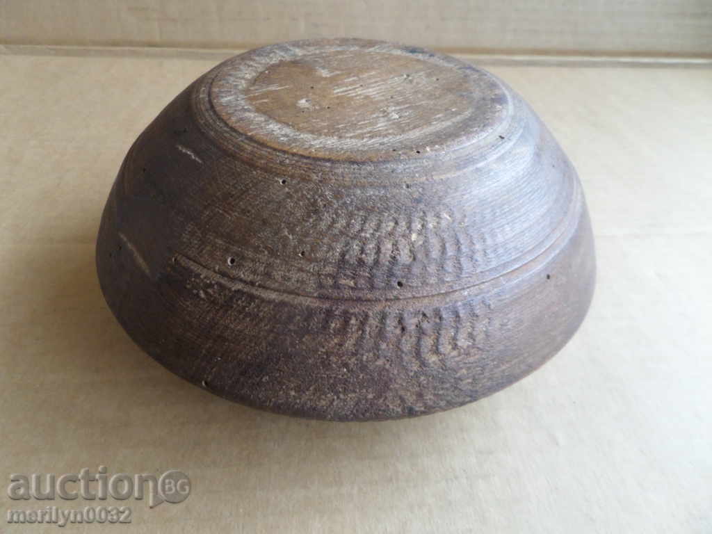 Old wooden vessel, sahan, bowl, cup with lid, wooden - 5 Old wooden vessel, sahan, bowl, cup with lid, wooden - 5