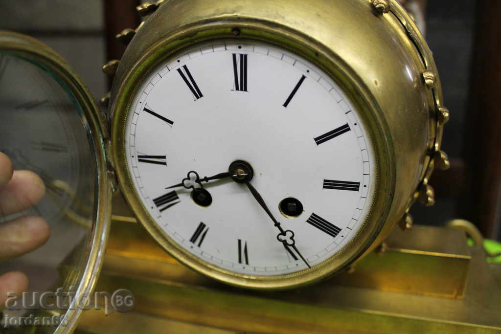 Auction Mantel Ship French Bronze Clock Auction Mantel Ship French Bronze Clock