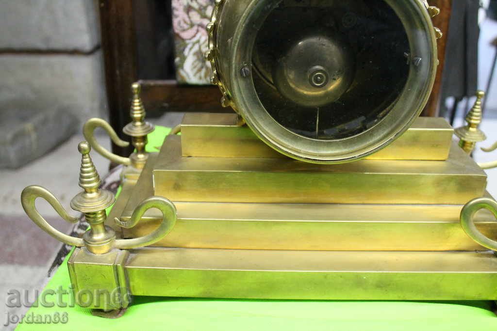 Mantel Ship French Bronze Clock - 6 Mantel Ship French Bronze Clock - 6