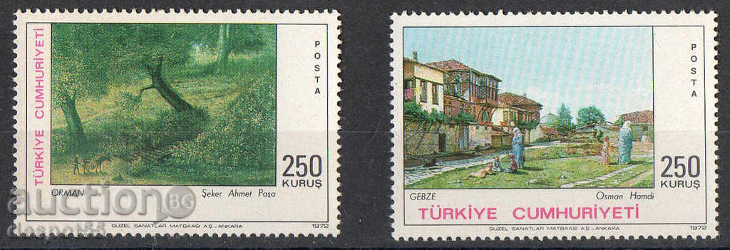 1972. Τουρκίας. Πίνακες από Τούρκους καλλιτέχνες.