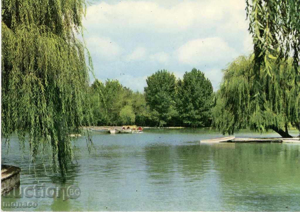 Postcard - Tolbuhin, Lake in the park