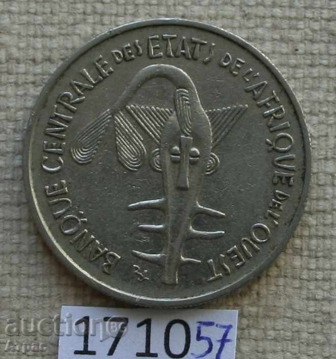 100 φράγκα το 1969 Κρατών της Δυτικής Αφρικής με τιμή € 0.77 | 1.51 BGN 100 φράγκα το 1969 Κρατών της Δυτικής Αφρικής με τιμή € 0.77 | 1.51 BGN