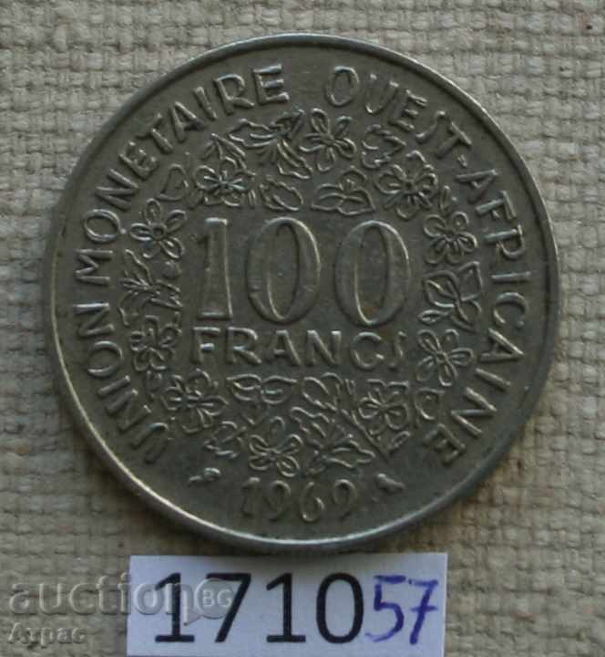 100 Franc 1969 West African States