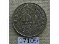 100 φράγκα το 1969 Κρατών της Δυτικής Αφρικής