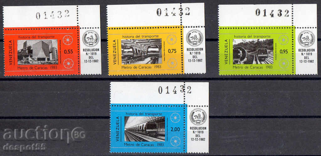 1984. Venezuela. History of transport - the Caracas subway.