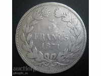 Франция - 5 франка - 1871K M/star - RARE