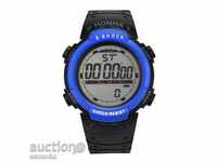S - Shock Нов спортен часовник хронометър аларма маратон син