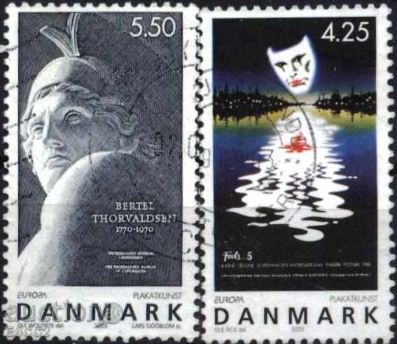 Клеймовани марки  Европа СЕПТ 2003 от Дания