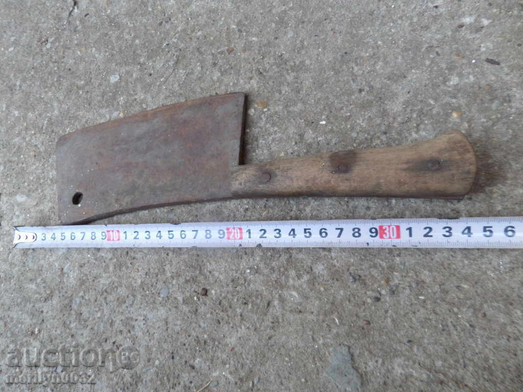 Auction Old saber, ax, pole Auction Old saber, ax, pole