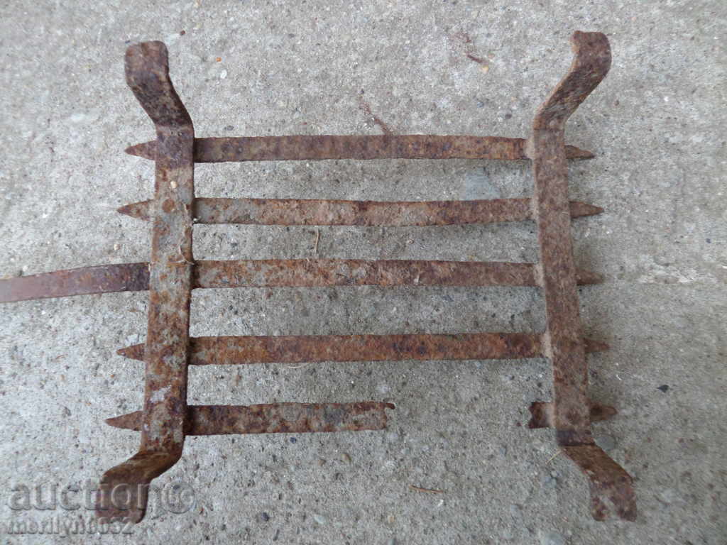 Παλιά χέρι-πλαστά σχάρα parzholnik, σφυρήλατο σίδερο - 7