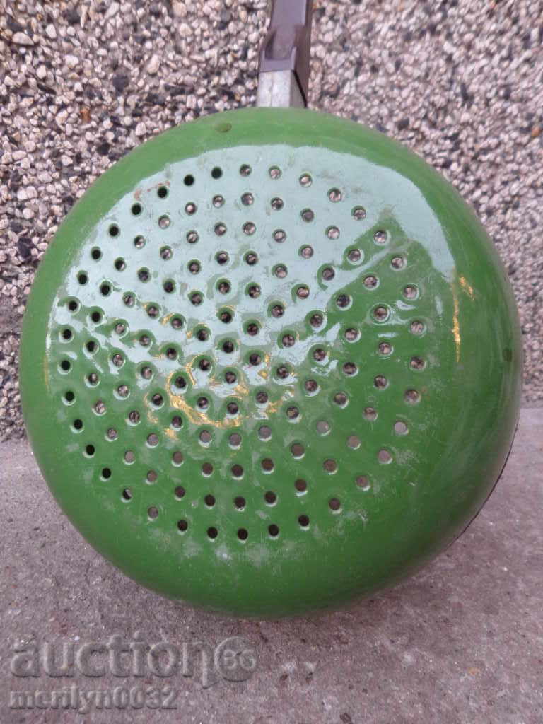 strecurătoare smălțuită vechi, un container cu email PRB socialiste devreme - 7