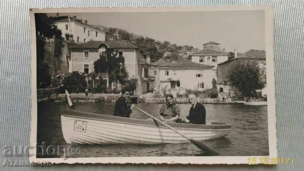 Снимка Фото Турист Благой Стефанов Охрид 1942 г. Окупация
