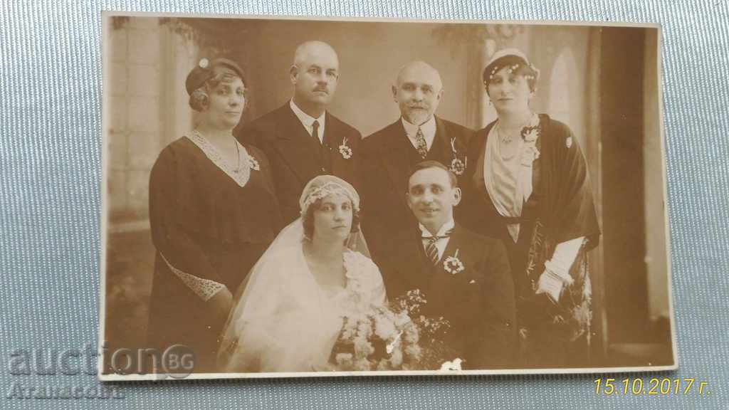 Стара Снимка 1932 г. Сватба Българка с Германец