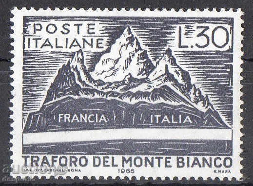1965 Italia. Deschiderea tunelului Mont Blanc.