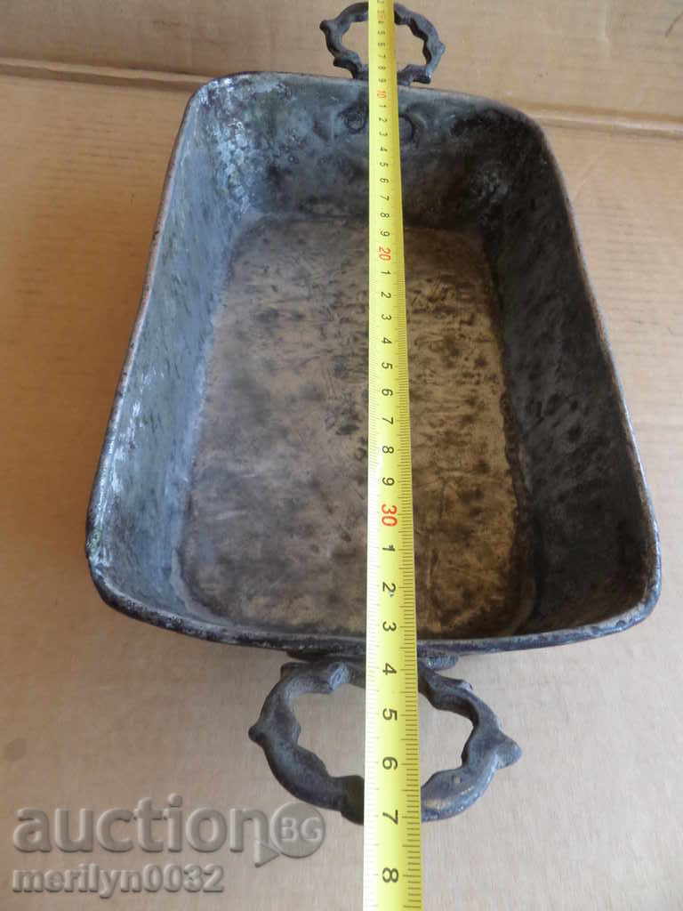 Πολύ παλιός δίσκος, χάλκινο αγγείο, χάλκινο με χρονολόγηση - 5