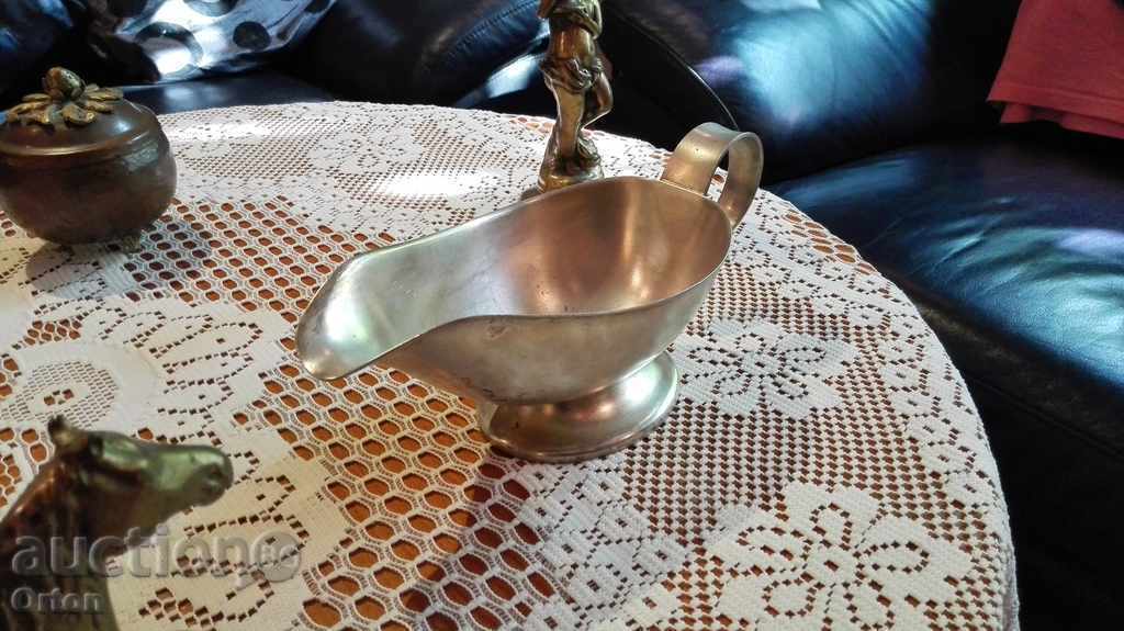An ancient silver-plated court-waiter WMF