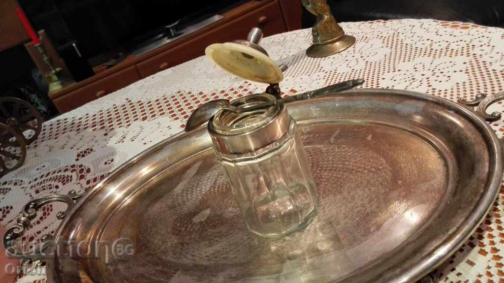 Old sugar bowl with price 35.00 BGN | € 17.90 Old sugar bowl with price 35.00 BGN | € 17.90