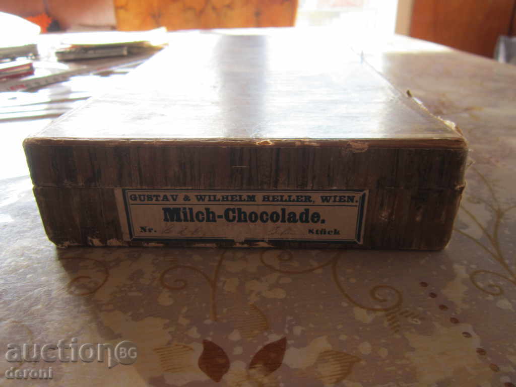 Unic carton vechi german de ciocolată - 5