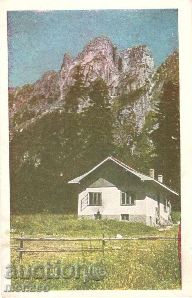 Стара пощенска картичка - Рила, х. "Партизанска поляна"