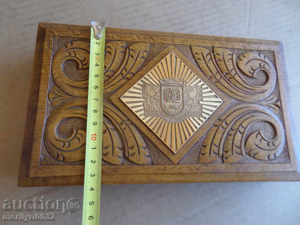 Auction Jewelry Box Wood Carving Plaque of Construction Troops Auction Jewelry Box Wood Carving Plaque of Construction Troops
