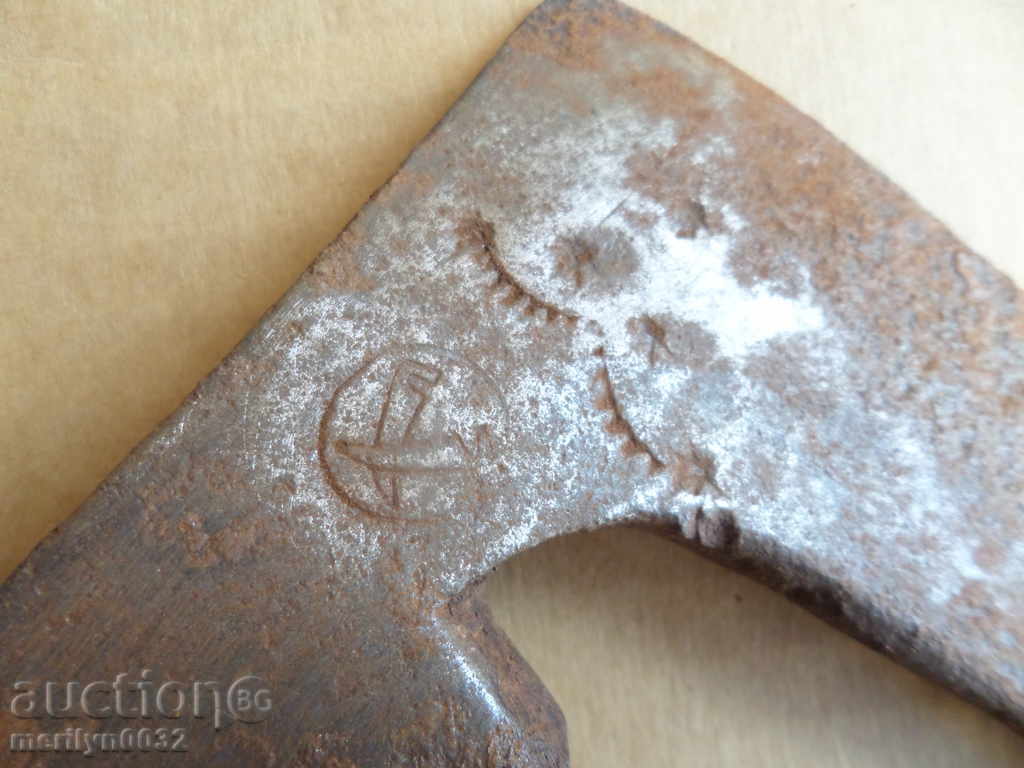 Auction An old ax with a marker saber hat punch Auction An old ax with a marker saber hat punch