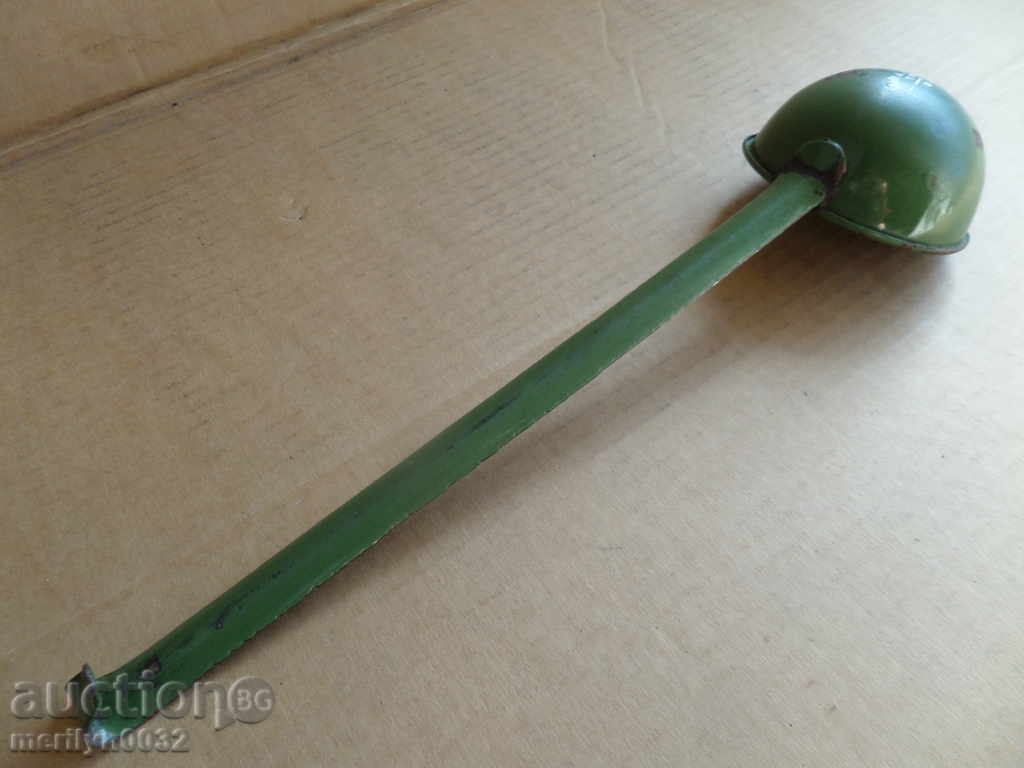 Delivery of Old spoon with enamel, lamb early wound, PRB Delivery of Old spoon with enamel, lamb early wound, PRB