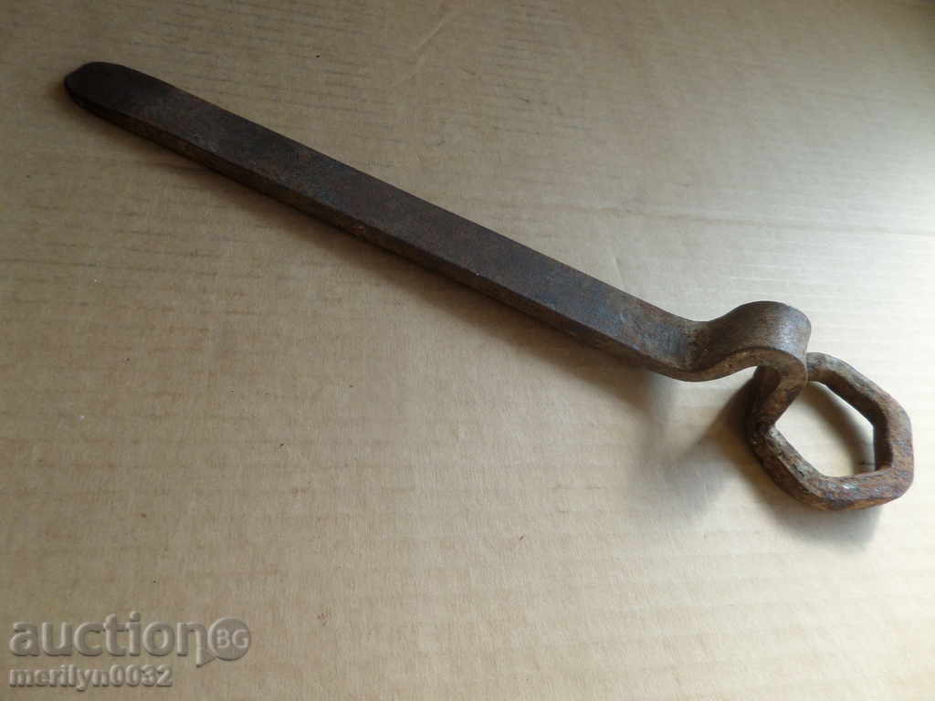 Old forged key wagon forged iron tool with price 26.00 BGN | € 13.29 Old forged key wagon forged iron tool with price 26.00 BGN | € 13.29