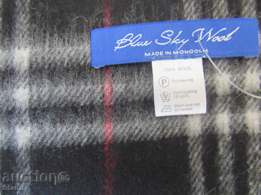 Fine male 100% wool scarf, Mongolia with price 74.00 BGN | € 37.84 Fine male 100% wool scarf, Mongolia with price 74.00 BGN | € 37.84