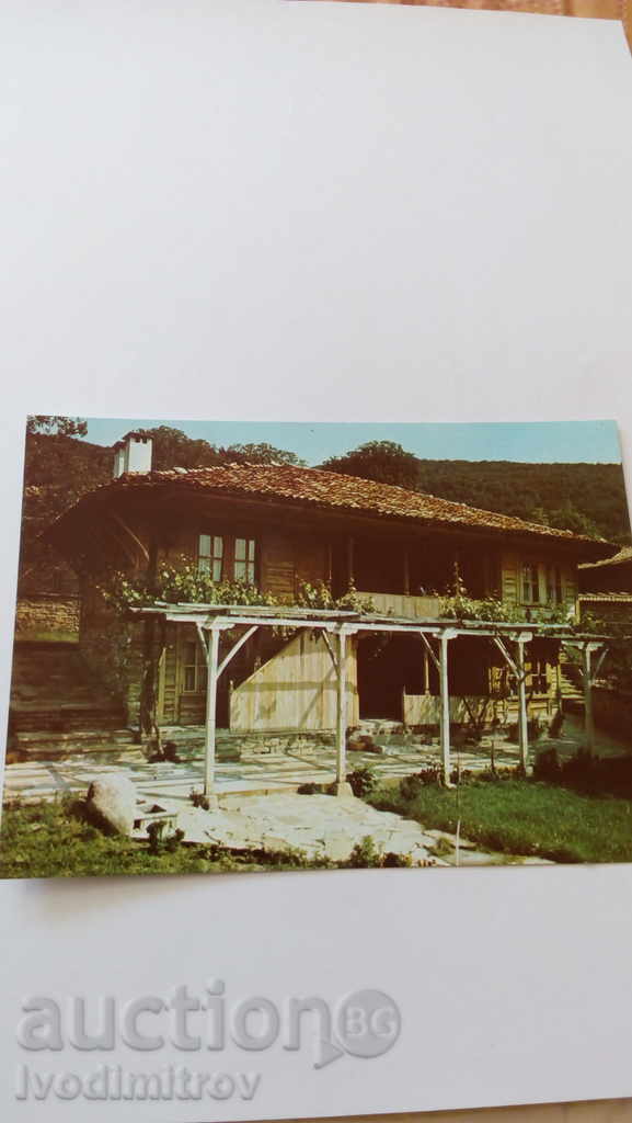 Καρτ ποστάλ Zheravna Todor Kirov σπίτι 1983