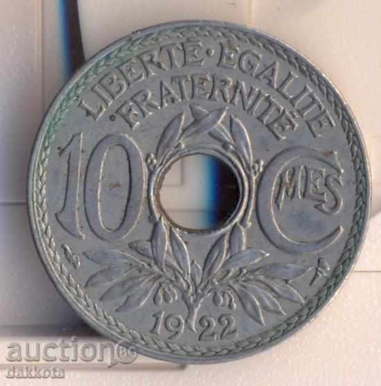 Franța 10 centime 1922