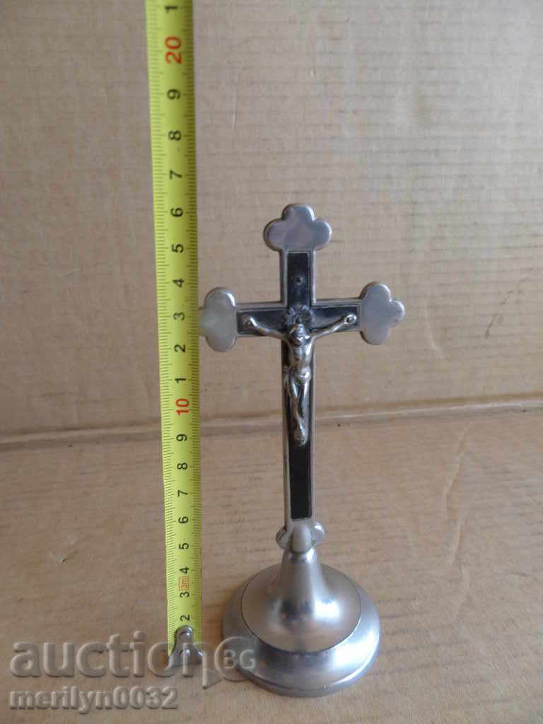 Table cross crucifix Jesus Golgotha mid 20th century with price 68.00 BGN | € 34.77