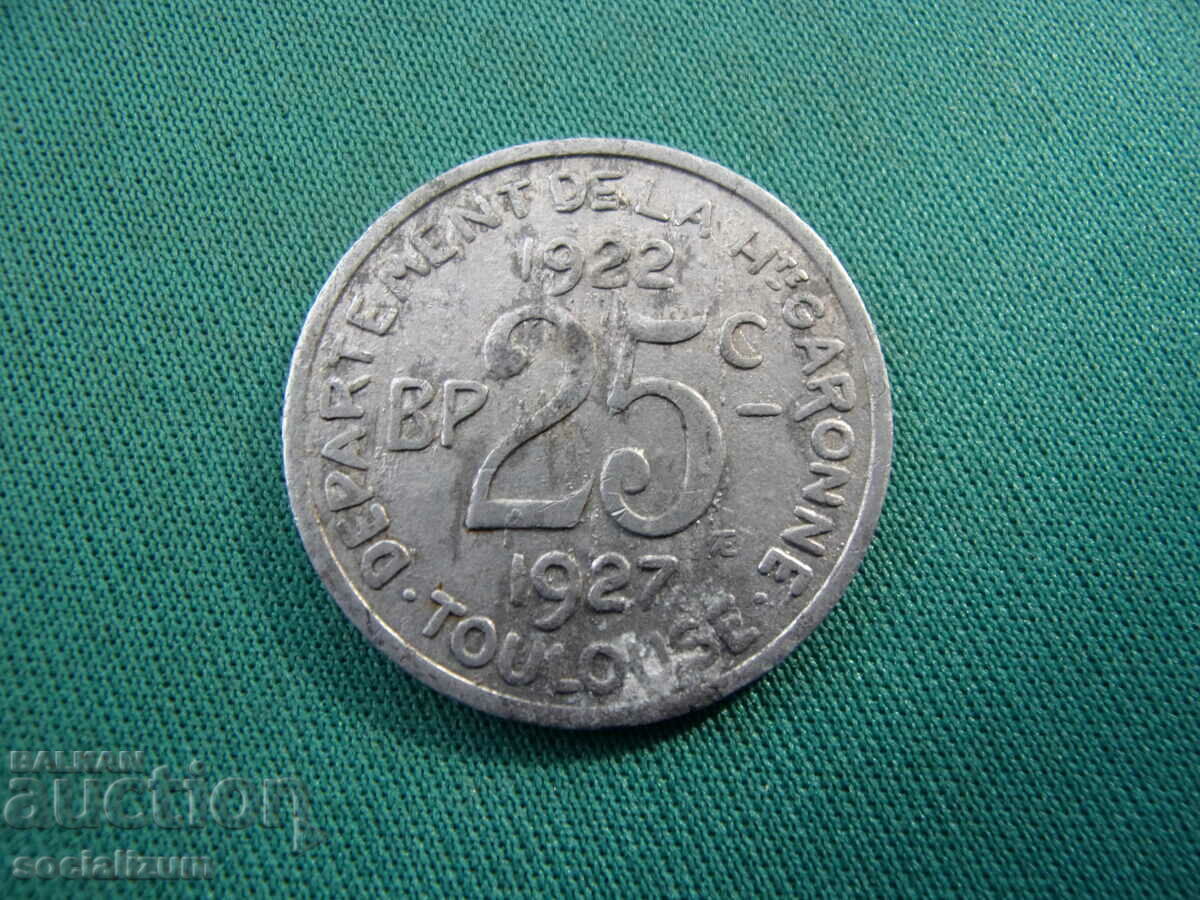 Тулуза 25 Сантим 1927 (7) (4к) с цена € 12.78 | 25.00 лв. Тулуза 25 Сантим 1927 (7) (4к) с цена € 12.78 | 25.00 лв.