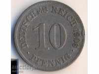 Germania 10 pfeniga 1906e