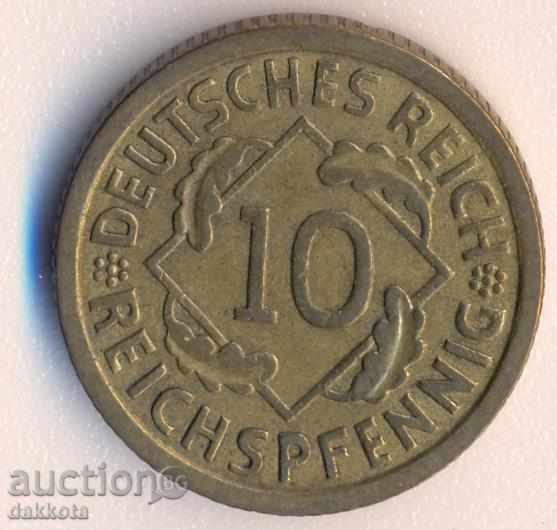 Germania 10 reyhspfeniga 1935a