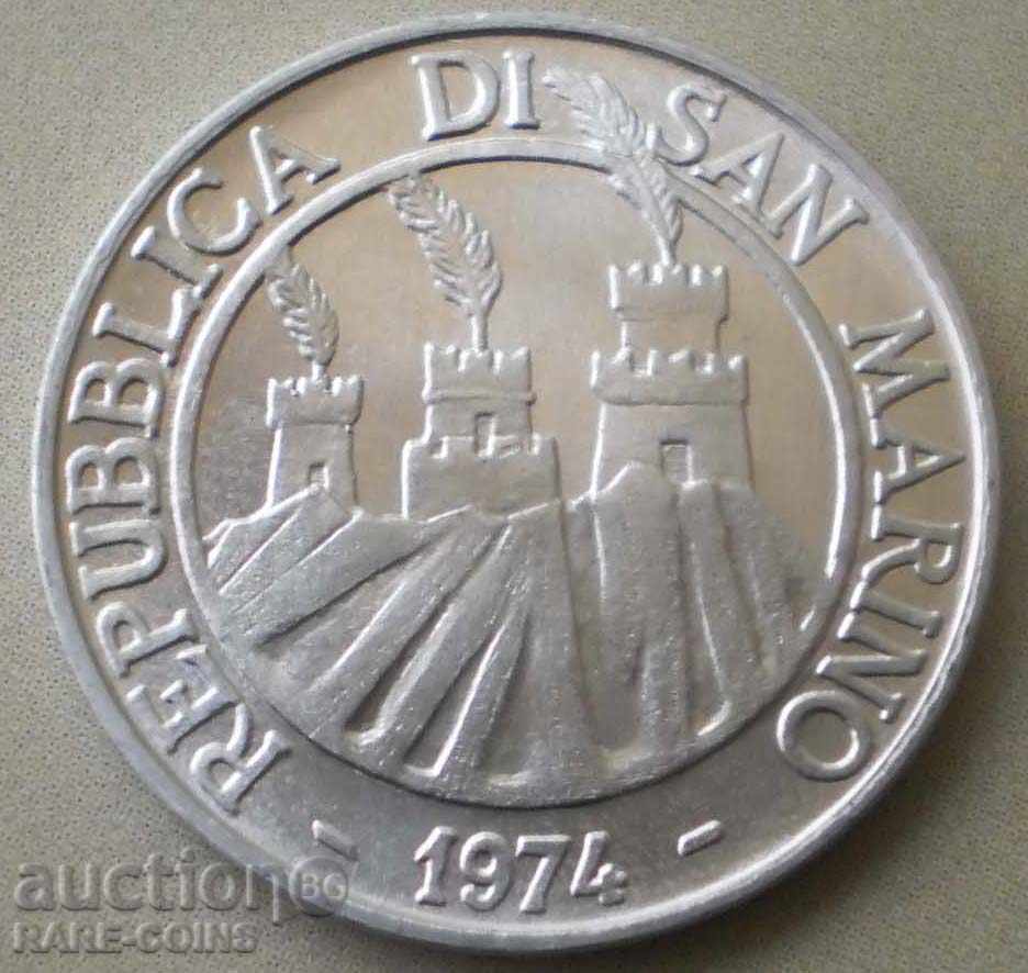 Σαν Μαρίνο 10 λίρες το 1974 UNC Bee με τιμή € 4.09 | 8.00 BGN