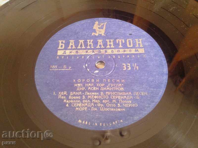 Balkanton 188 - Chorus Songs by Choir Gusla with price 55.00 BGN | € 28.12 Balkanton 188 - Chorus Songs by Choir Gusla with price 55.00 BGN | € 28.12