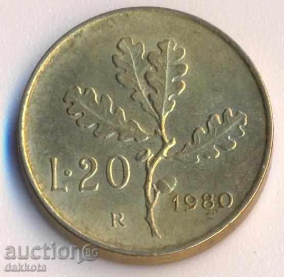 Ιταλία 20 λίρες το 1980