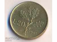 Ιταλία 20 λίρες το 1981