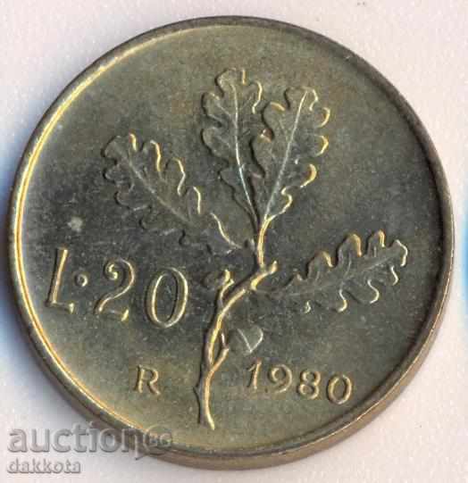 Ιταλία 20 λίρες το 1980