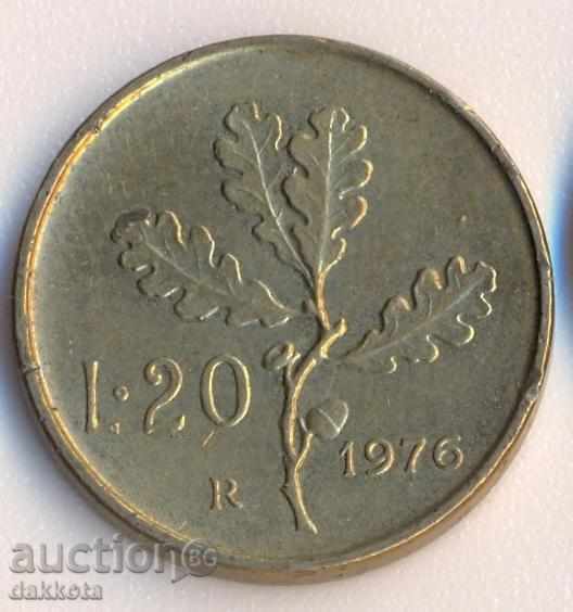 Italia 20 liras, in 1976,