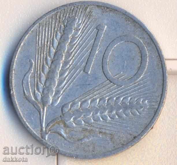 Италия 10 лири 1951 година