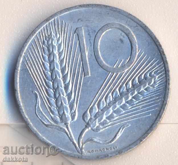 Italia 10 liras în 1953
