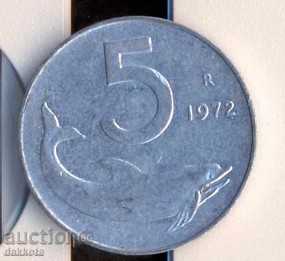 Ιταλία 5 λίρες το 1972