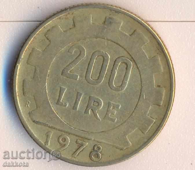 Ιταλία 200 λίρες το 1978